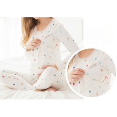 임산부 수유내복 보온내의 버티컬타입 이너웨어 빅사이즈 임산부 내복 세로형