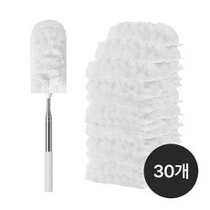 집똑똑이 길이조절 먼지털이, 화이트 30P (핸들포함), 1개 화이트 30P (핸들포함), 1개