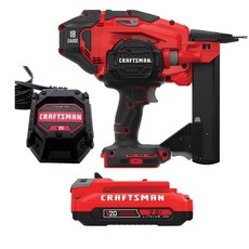 CRAFTSMAN 美國工匠 20V鋰離子電動釘槍 F15-F50直釘電動釘槍套裝 CMCN618B, 1個, 單主機+2.0電池＋充電器