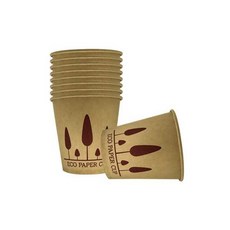 크라프트 나무 종이컵 친환경 185ml 자판기, 1개, 100개입