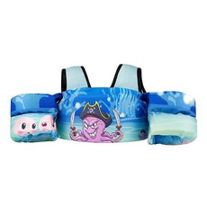 2-6歲寶寶救生衣浮力衣手臂圈，兒童游泳裝備，安全舒適，游泳輔助，多重保護，學習游泳必備, 持刀八爪魚, 1個