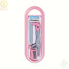 문교 아이 컴파스 MICP-P 분홍색 아동용 안전 콤파스 12개입