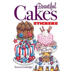 (영문도서) Beautiful Cakes Stickers Paperback, Dover Publications, English, 9780486849898