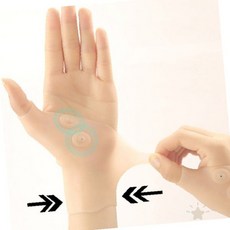 실리콘 자석 손목 팔목 압박 밴드 관절 근육 지지 착용 활동 운동 회복 통증