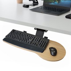 스킬디자인 키보드받침대 회전식 마우스판 일체형 거치대 트레이, 비취, 1개