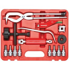 Powerbuilt 브레이크 서비스 세트 15피스 스프링 제거 차량 드럼 조정 디스크 패드 확산 피스톤 도구 수리 키트 948007 235895, Powerbuilt 브레이크 서비스 세트, 15피스,