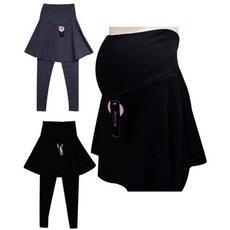 (스킨센스)기모 임부 복대형 플레어 치마 레깅스 GWM puu+1093Qr