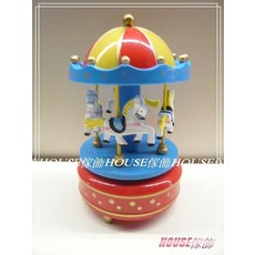 *︵House傢飾︵*彩色旋轉木馬音樂鈴 B款(音樂:天空之城)【 限量款/新發售 】
