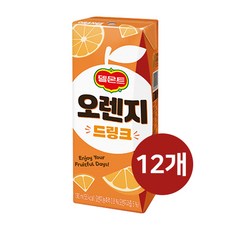 롯데 델몬트 드링크 오렌지, 12개, 190ml
