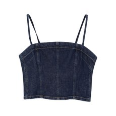 핀코 스파게티 스트랩 데님 탑
