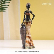 SN 아프리카 스타일 인테리어 빈티지 장식품 공예 여성, G04173B