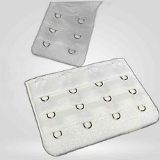 LETEO-상세표기 브라연장후크 화이트 4단 브라후크연장 브래지어후크 브라후크