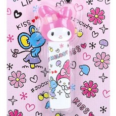 三麗鷗 日本正版 Kitty 凱蒂貓 Melody 美樂蒂 大頭護唇膏 4g, 1個