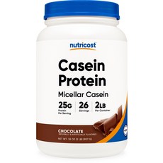 뉴트리코스트 카제인 프로틴 초콜릿 맛, 1개, 907g