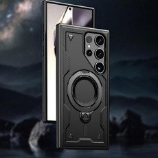 휴대폰 맥세이프 링거치대 범퍼케이스 갤럭시S25플러스 SM-S936N, 갤S25플러스, 패트리M링 블랙