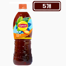 립톤 제로 복숭아 아이스티, 500ml, 5개