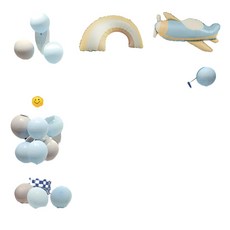 HANQI 兒童生日派對氣球佈置套裝, JT - INS06 ins生日套裝, 1套