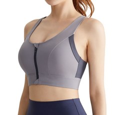 Kyails 앞지퍼 스포츠브라 하이서포트 볼륨 일체형브라