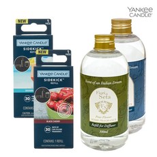 양키캔들 사이드킥 리필 방향제+피오리디세타 디퓨저 리필 300ml (택2), 스피어스 바하마브리즈/리필 300ml 페어플라워