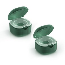 신생아 공갈 노리개 젖꼭지 쪽쪽이 보관 케이스, 2개, 그린