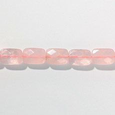 【杰鴻】粉晶圓角長方形切角度寶石珠珠DIY手工材料 (10X14-24X28MM), 1個, 24X28mm