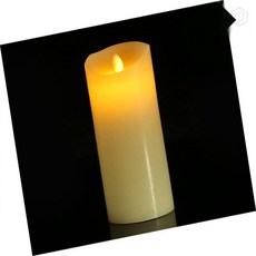 [루아르셀] LED 캔들 웜색 7.5x20cm 로맥틱 촛불 무드등 조명캔들