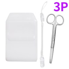 널스포켓 스프링집게줄 시저가위 14cm 3P 모음 간호사 용품, 1개, 널스3P_화이트모음