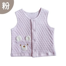 Oluna 台灣製 加厚 立體熊熊 保暖背心 寶寶兒童背心 0323