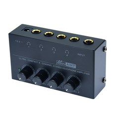 이어폰 분배기 6.35mm 4채널 스테레오 오디오 Y케이블 헤드폰 연결 젠더 변환 어댑터 2핀 케이블 저항잭 실버 도금 이어폰 연장 케이블 Y형 더블잭 AUX 연결잭 60자 이상으