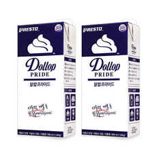 프레스토 달럽 프라이드 휘핑크림 1L 2개세트, 1개