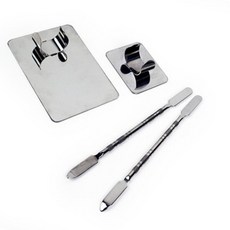 메이크업 팔레트 양면스파츌라 세트 스페츌라 미용도구, 대형, 1개