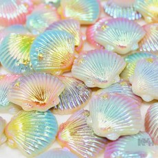 조개 장식 수조소품 수조용품, 1조개장식-라이트퍼플