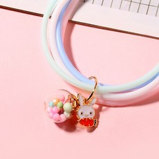 布葉 植物精油手環 兒童防蚊手環 植物精油配方 可愛卡通吊飾 14x10cm, 1個, 吊飾-小兔 (2026/02)-缺款隨機