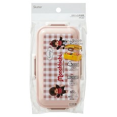 스케이터 몬치치 전자레인지 사용가능한 부드러운 1단 런치박스 530ml, 브라운, 1개