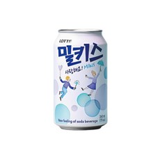 밀키스 탄산음료, 340ml, 10개