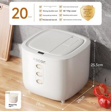 쌀 보관통 주방 위생용기 등급 통 가정용 방충 및 방습 밀폐 밀가루 저장 고양이 사료 저장통, 2)plum