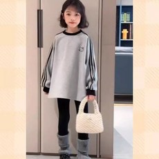 賣場優選新款可愛童裝女童長袖【春秋款】女童衛衣裙春秋洋氣兒童衣服2025新款中大童打底衫
