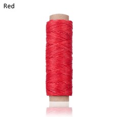 수공예 왁스 재료 스레드 가죽 30m/롤 코튼 스티칭 도구 스트링 핸드 스트랩 액세서리 스레드 코드, 레드계열, 1개