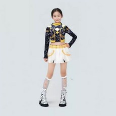 兒童表演服套裝, 佐伊100黑金打歌服, 1個