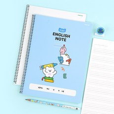 와글와글 칸 넓은 영어노트 4종 1세트, 1개