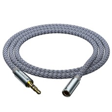 ESSAGER 3.5mm 이어폰 연장선 오디오 스테레오 AUX 연장 케이블 0.5m/1m/2m/3m/5m, 1m, 1개