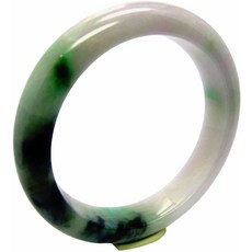 小樂 翡翠手鐲 紫羅蘭伴綠花 天然A貨玉鐲 (手圍18.6號 內徑58.3mm V657), 1個