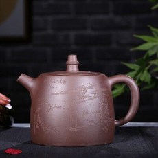 중국 전통 자사호 차 다도세트, X. 자색 점토 한택 조각 680ml, A. 400LM, 1개