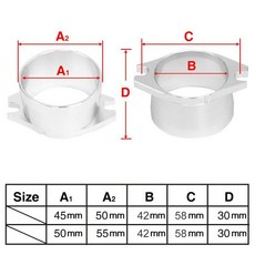 ZSDTRP FCR 에어 필터 카브레타 퍼넬 37mm 41mm, 01 55mm