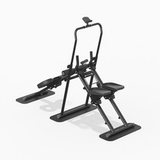 메인워크 2in1 천국의계단 운동기구 가정용 스텝밀 실내 계단오르기 전신 운동 기구, 블랙