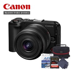 [캐논공식파트너] 캐논 EOS R50V/RF-s 14-30mm IS STM PZ KIT/128GB/블랙/브이로그카메라/파워샥 픽 카메라 증정