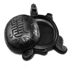 富貴硯 浮雕文房四寶 帶蓋墨硯 烏龜齋選 書法墨硯, 1個, 硯臺烏龜齋選書法帶蓋天然墨硯浮雕文房四寶