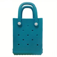 실리콘 수영가방 비치백 물빠짐 젤리가방 여름 해변 방수 휴가 수영장 가방, 청록