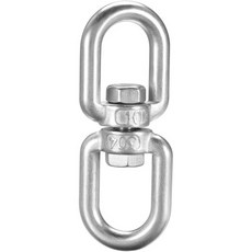 uxcell M10 스위블 더블 엔드 원형 회전 호이스트 링 2564인치 스테인리스 섀클 커넥터 볼트 투 1개