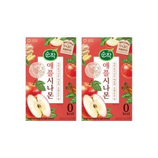 순작 애플시나몬 과일허브티 티백1.8g 20개입 2개, 1.8g